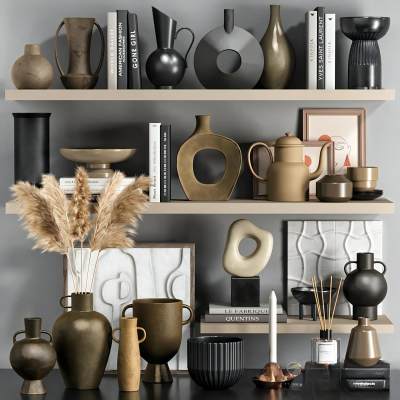 现代陶瓷花瓶工艺品摆件